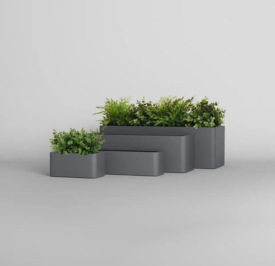 Кашпо CONCRETIKA БАЛКОНЕРА МАРЕНГО 40x22x18