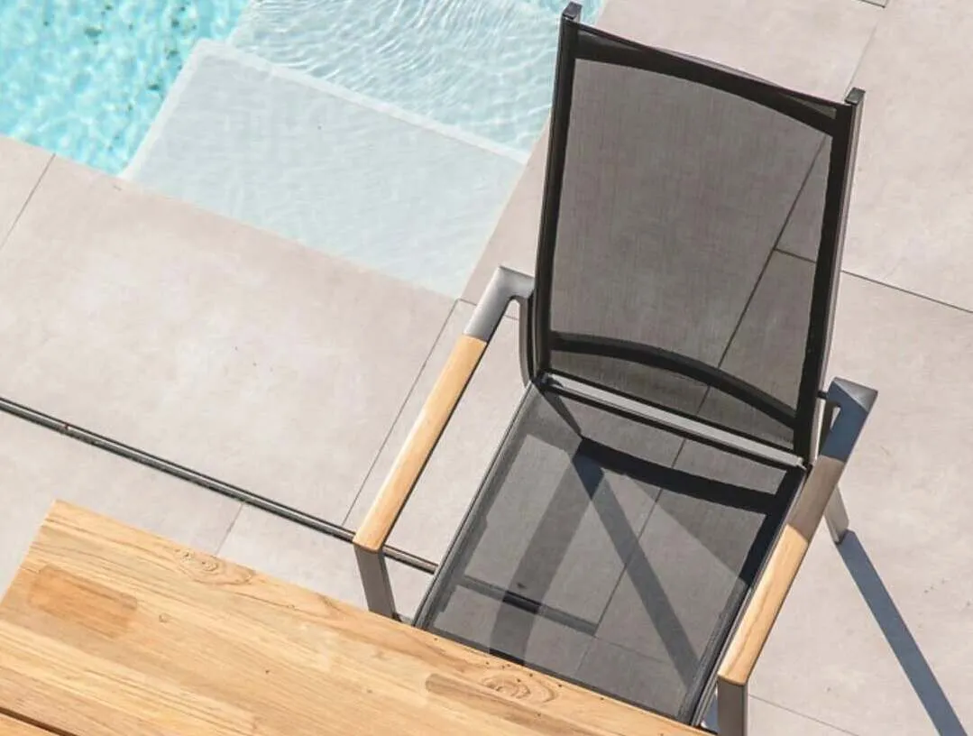 картинка Стул антрацит, алюминий/текстилен Анди