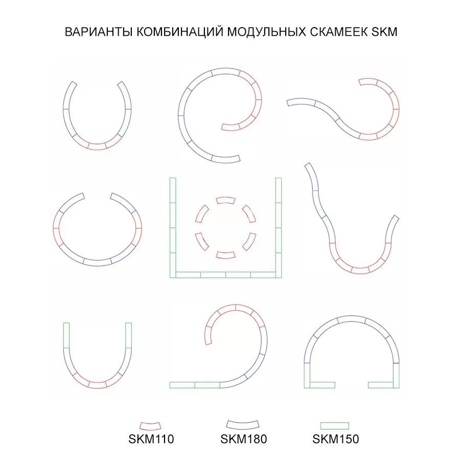 картинка Скамьи прямые ФОРМА