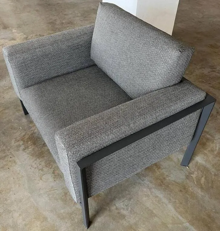 картинка Диван антрацит/серый, алюминий Стокгольм №1