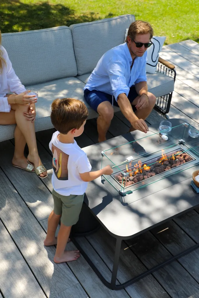 картинка Стол каминный антрацит, алюминий Оребро №3