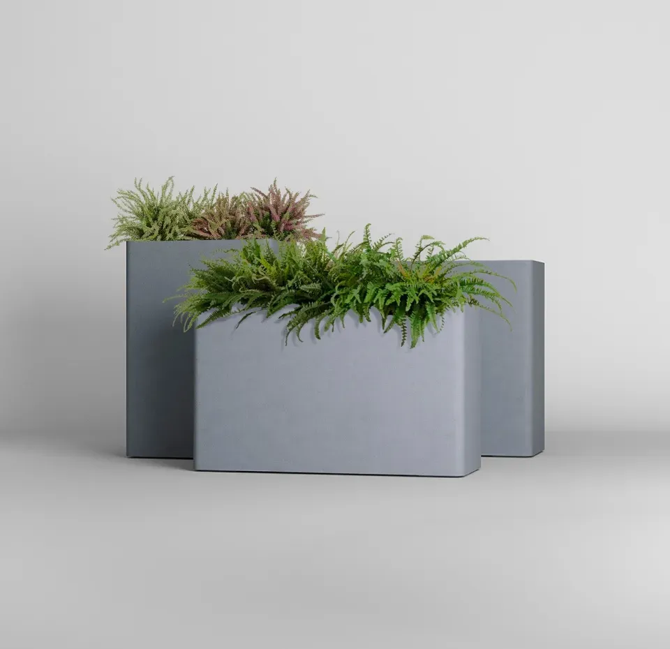 Кашпо CONCRETIKA ФЛОРА АРКТИК ГРЕЙ 55x35x77