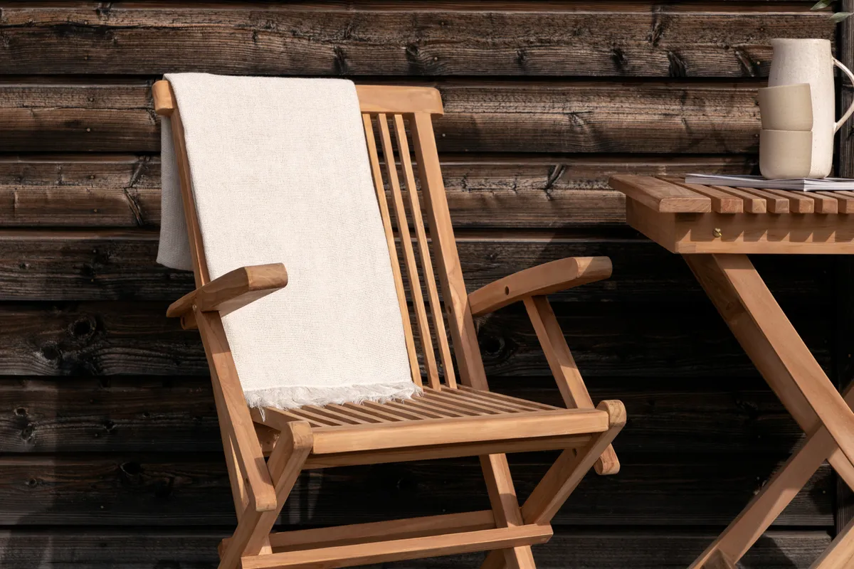 картинка Кресло обеденное натуральный, тик Турин