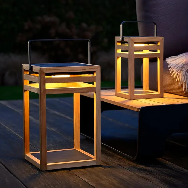 картинка Лампа антрацит/натуральный, тик Сола №2