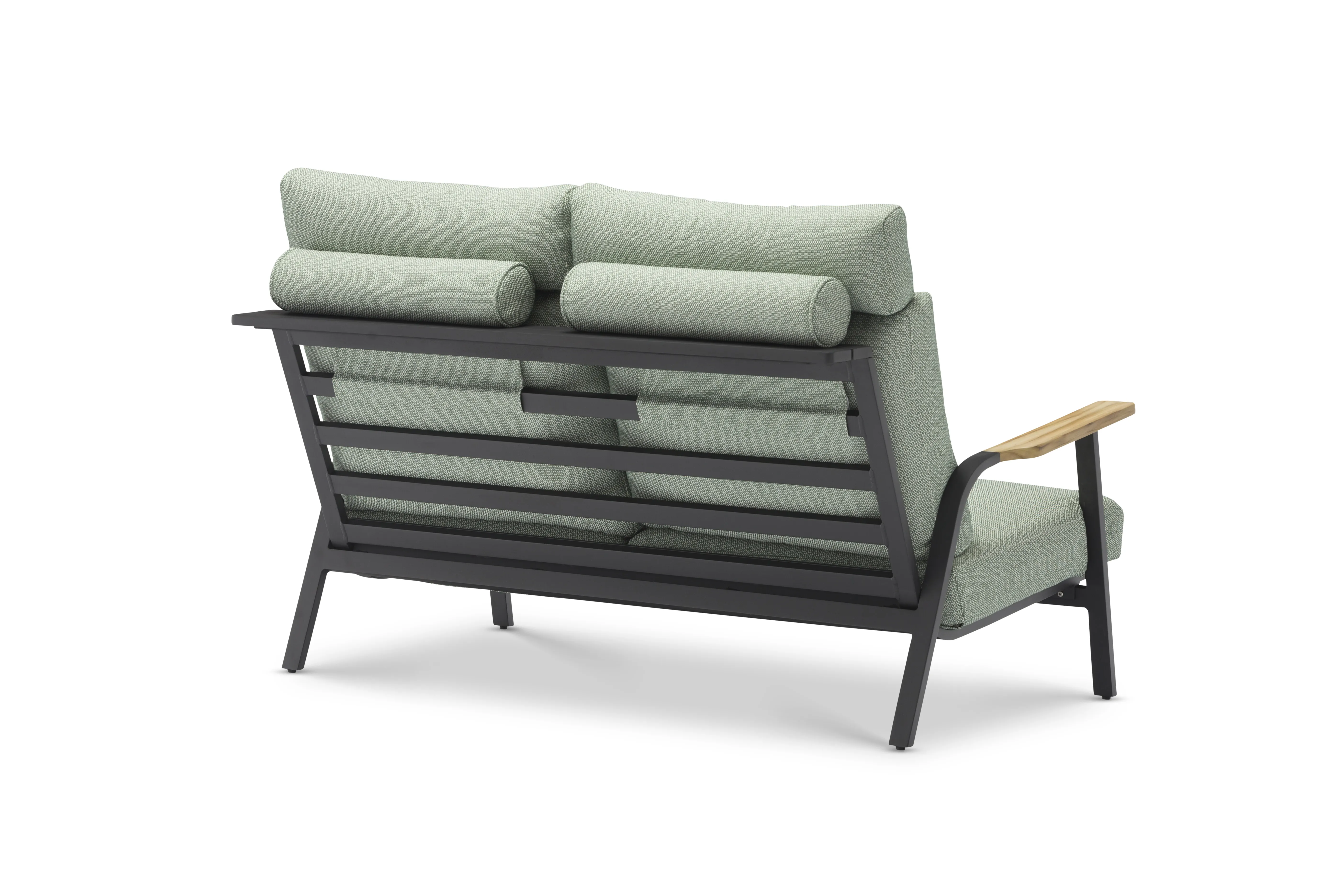 картинка Диван антрацит/зелёный, алюминий Мальмо №1