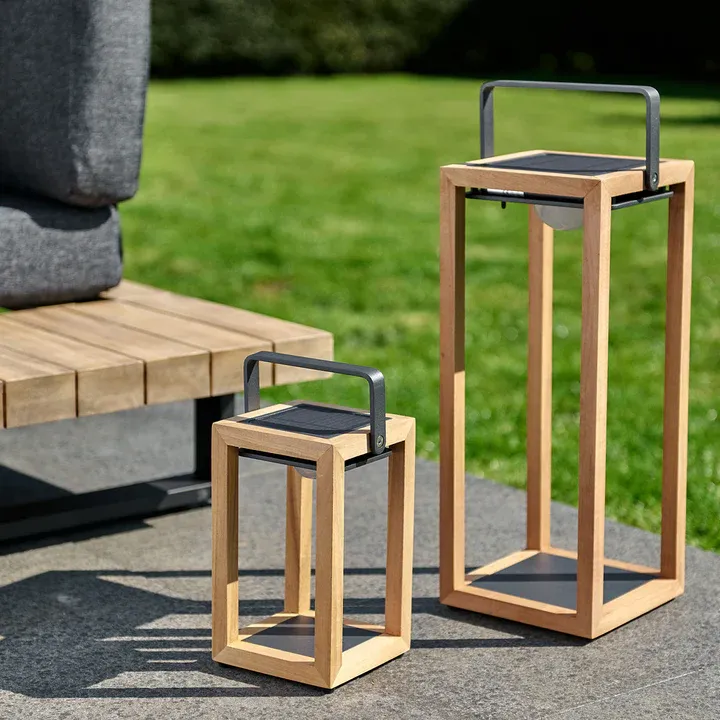 картинка Лампа антрацит/натуральный, тик Сола №1