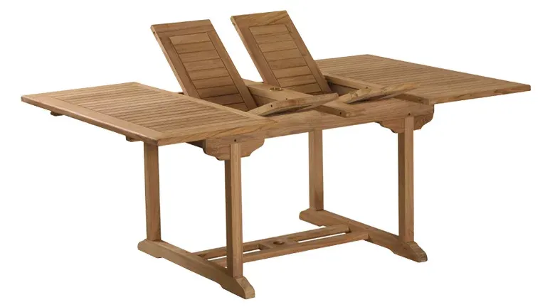 картинка Стол обеденный натуральный, тик Неаполь №1