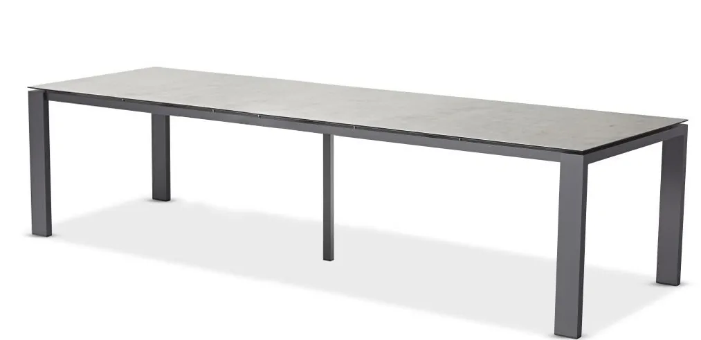картинка Стол антрацит/серый, алюминий/спеченный камень Лион №2
