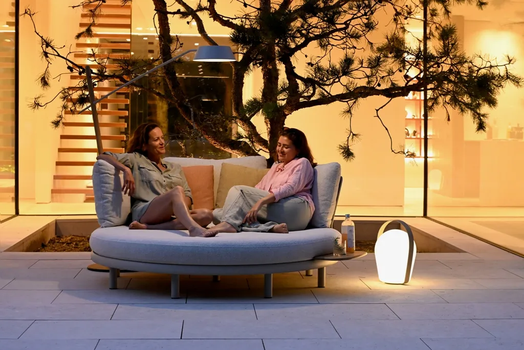 картинка Торшер антрацит/натуральный, алюминий/тик Сольна №2