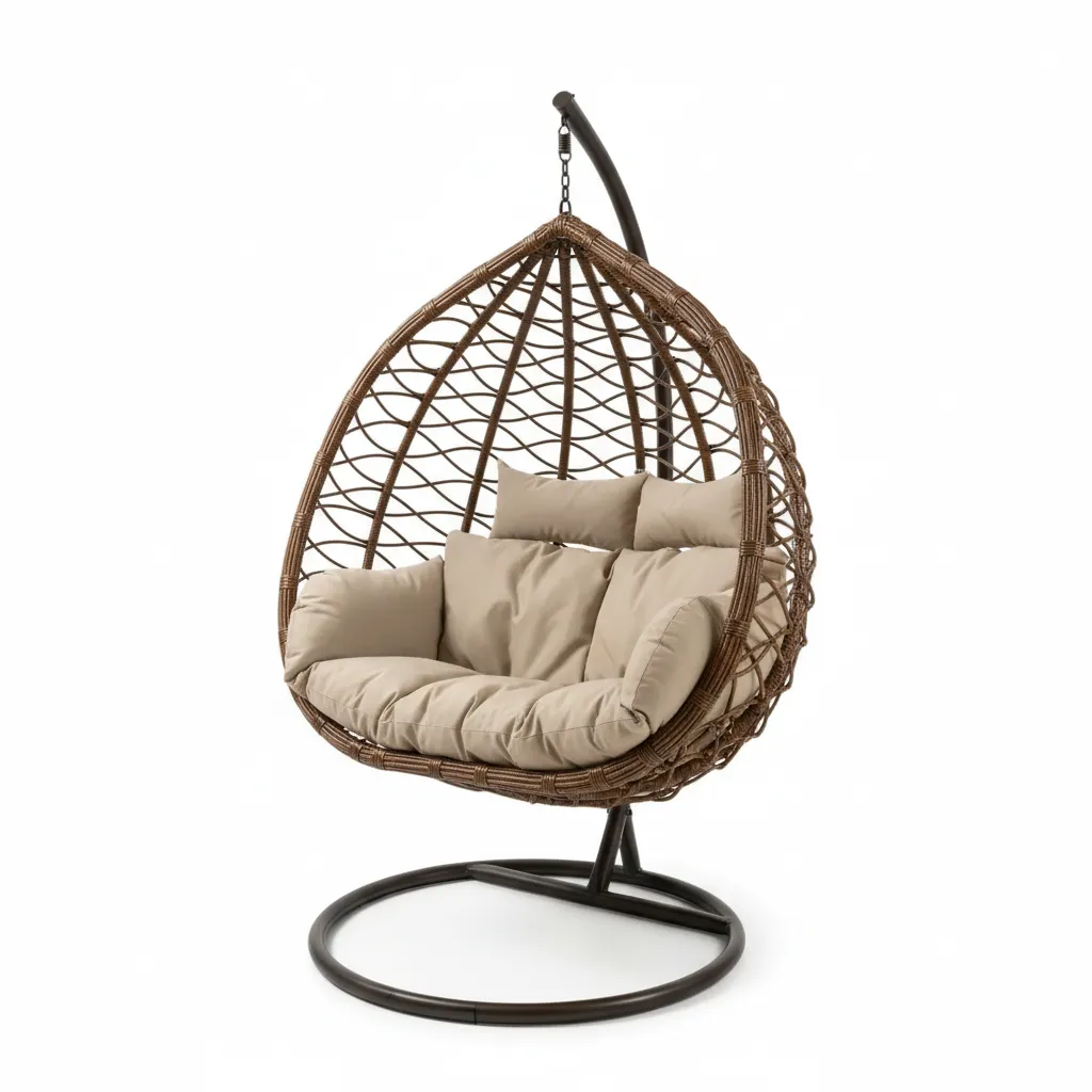 картинка Кресло подвесное двухместное (кокон) Бамбук