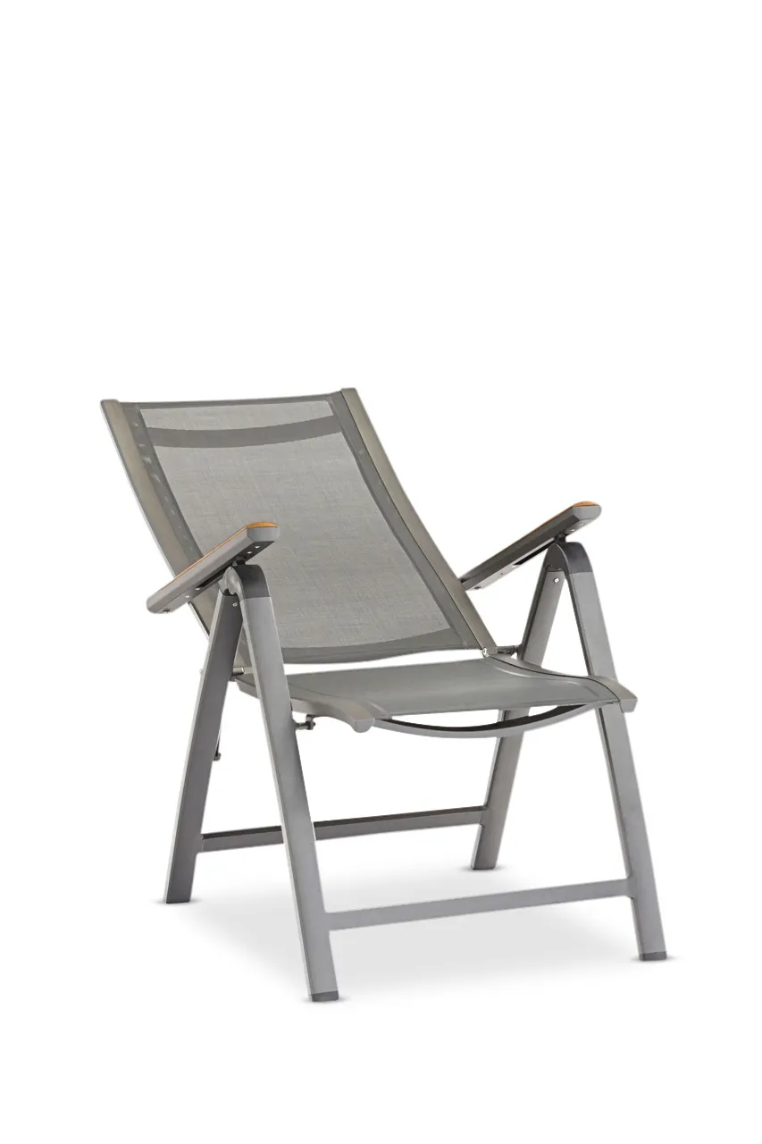 картинка Кресло обеденное серый, алюминий/текстилен Анди