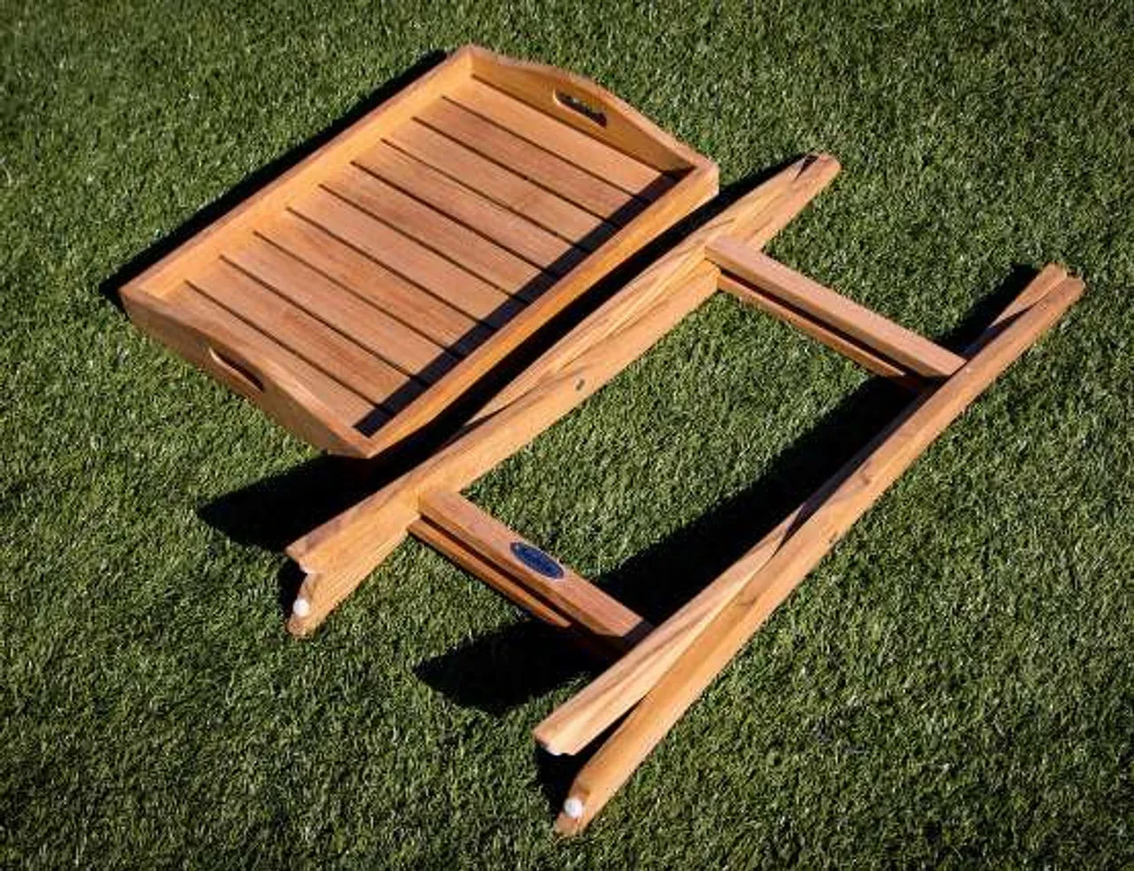 картинка Стол-поднос натуральный, тик Турин