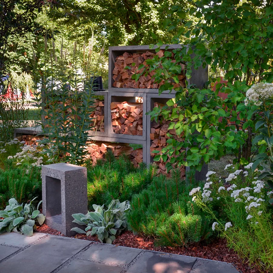 картинка Дровницы бетонные ФОРМА