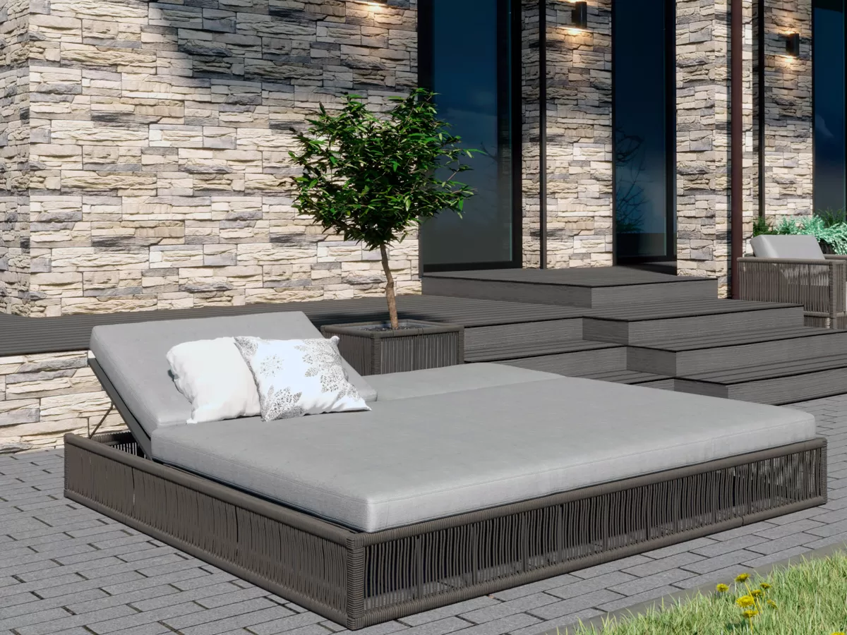 картинка Лежак (шезлонг) 2-х местный Канцлер