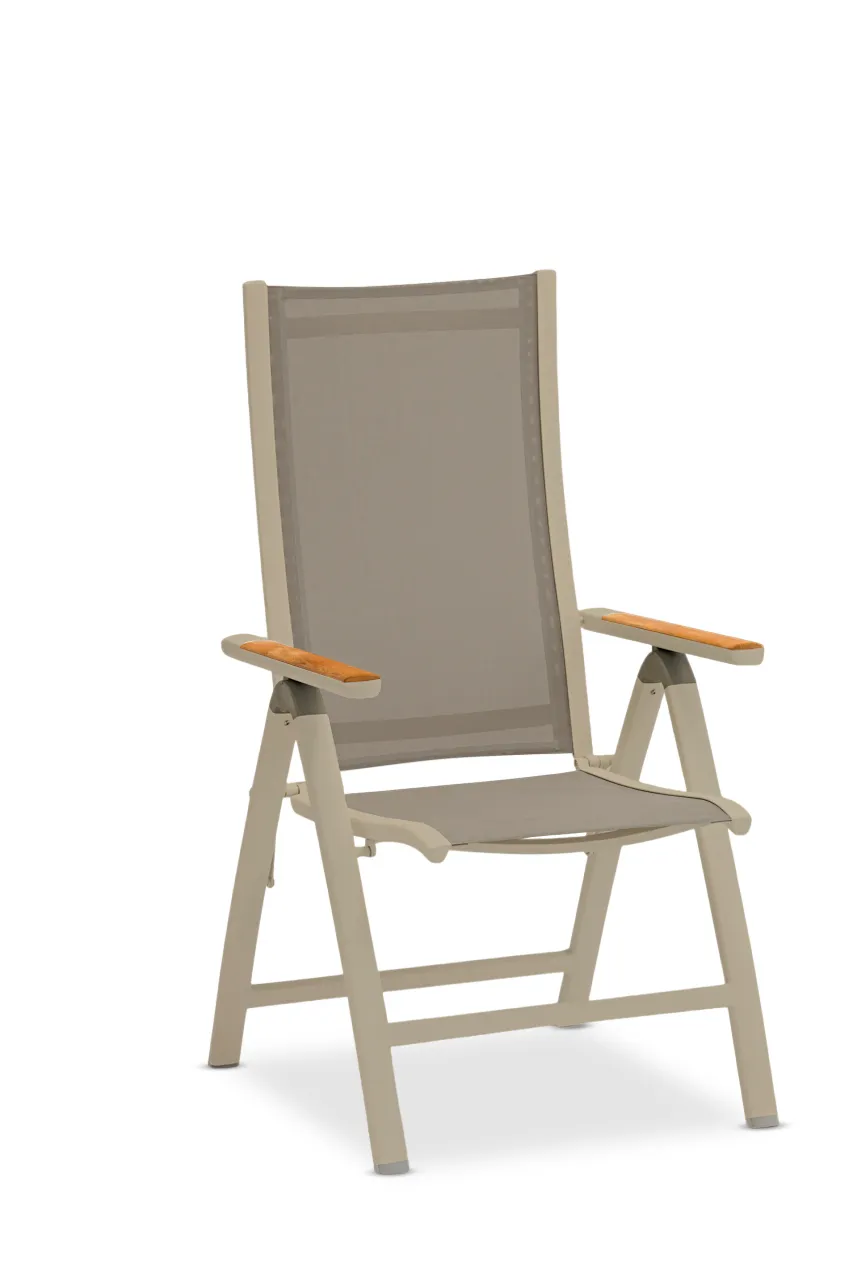 картинка Кресло обеденное бежевый, алюминий/текстилен Анди