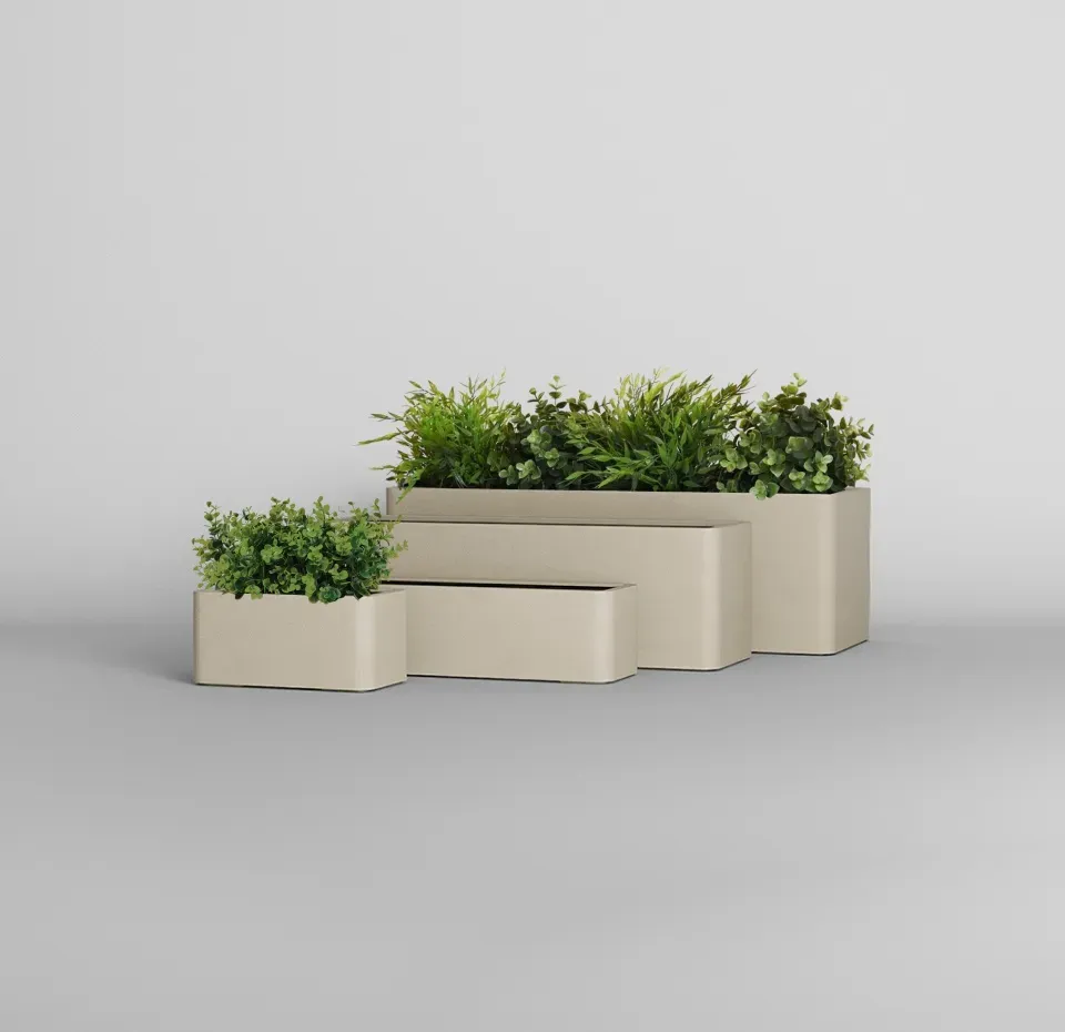 Кашпо CONCRETIKA БАЛКОНЕРА ДЮНА 40x22x18