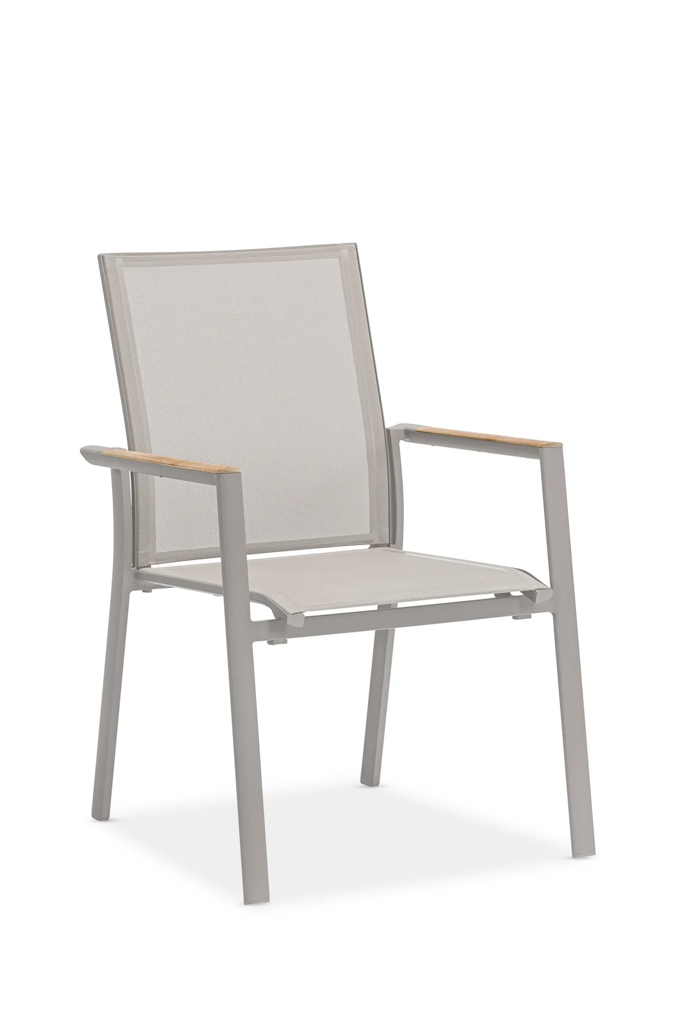 картинка Стул бежевый/бежевый, алюминий/текстилен Анди