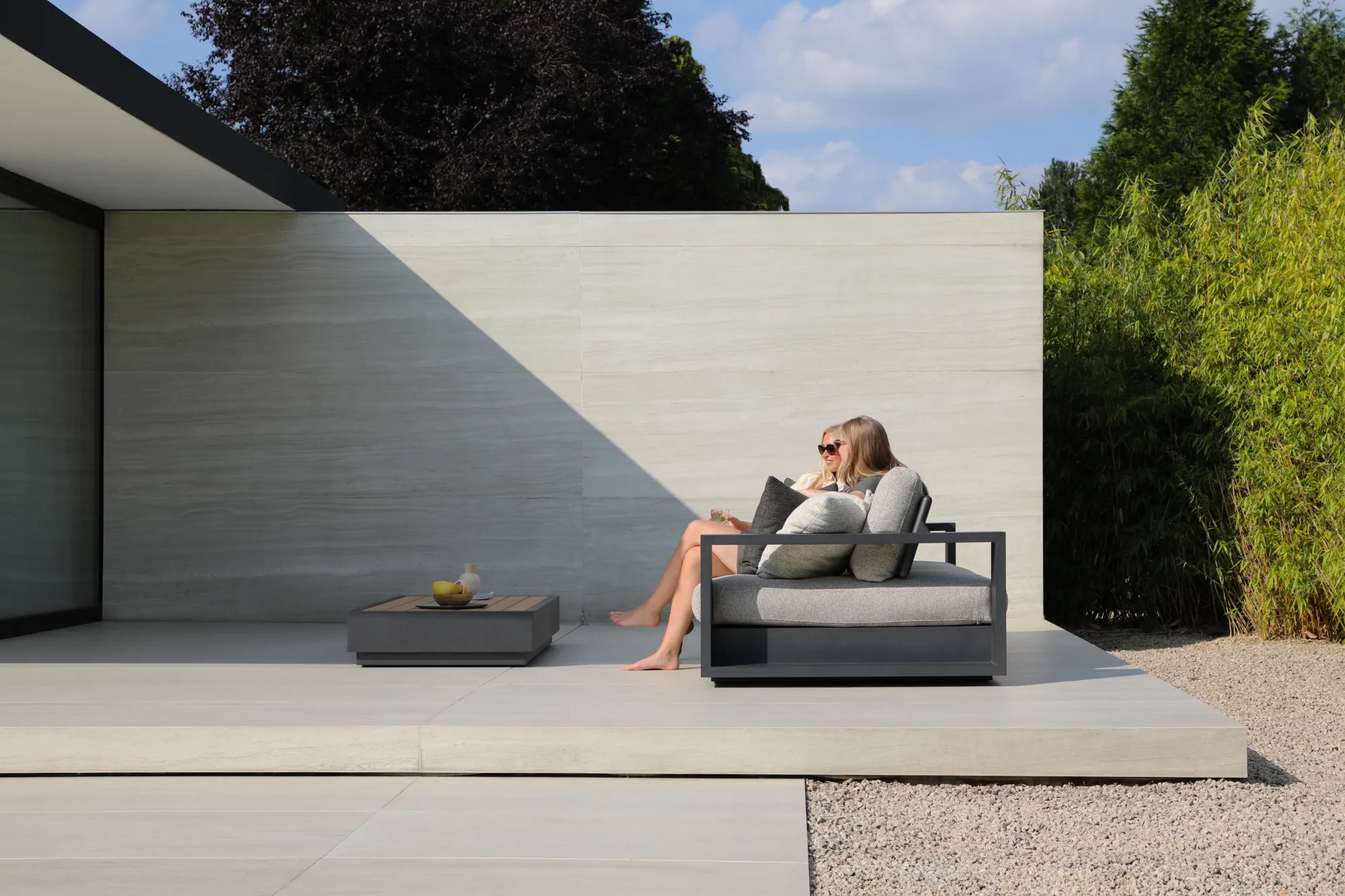 картинка Комплект лаунж мебели антрацит/серый, алюминий/олефин Истад №1