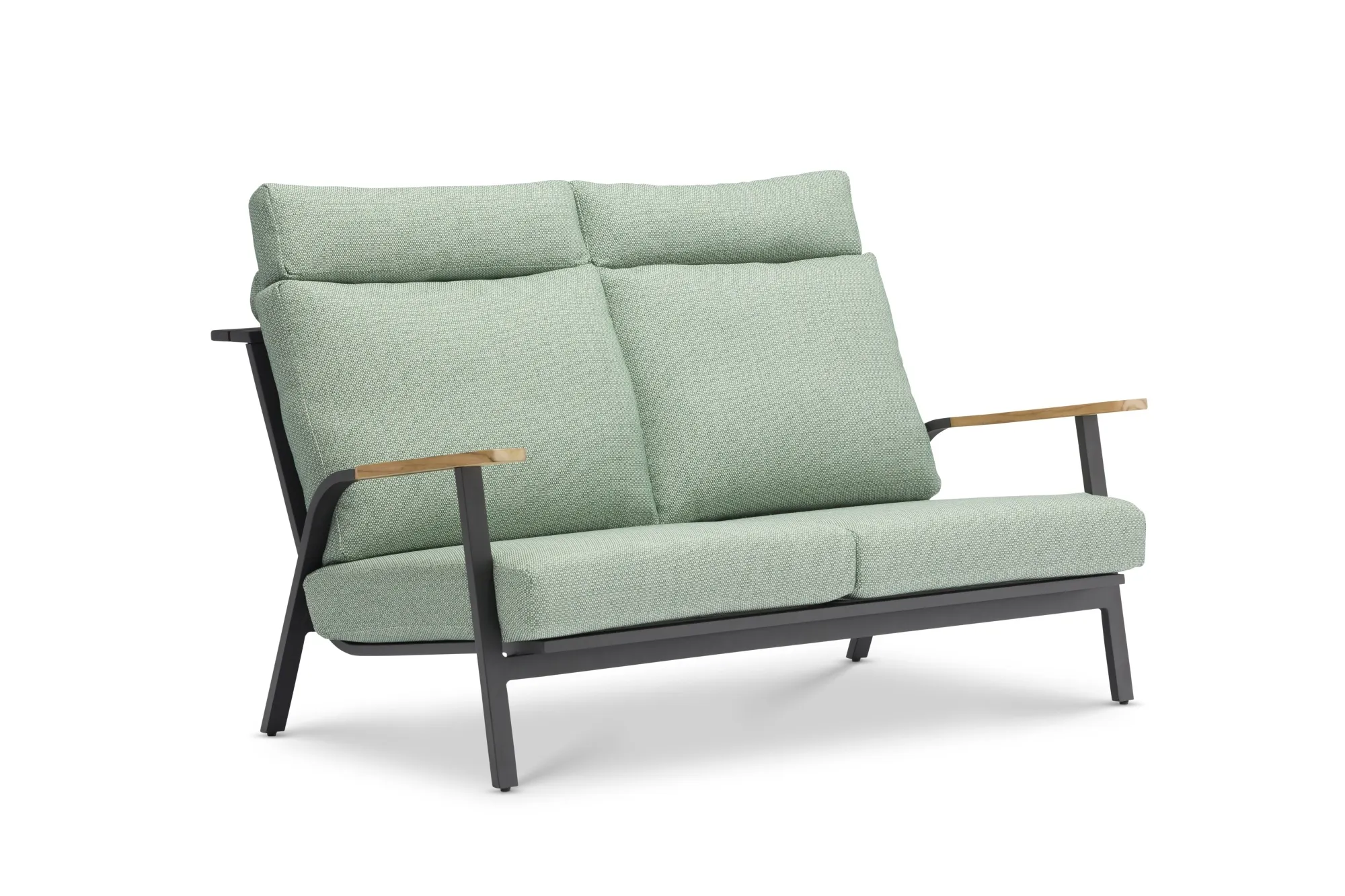 картинка Диван антрацит/зелёный, алюминий Мальмо №1