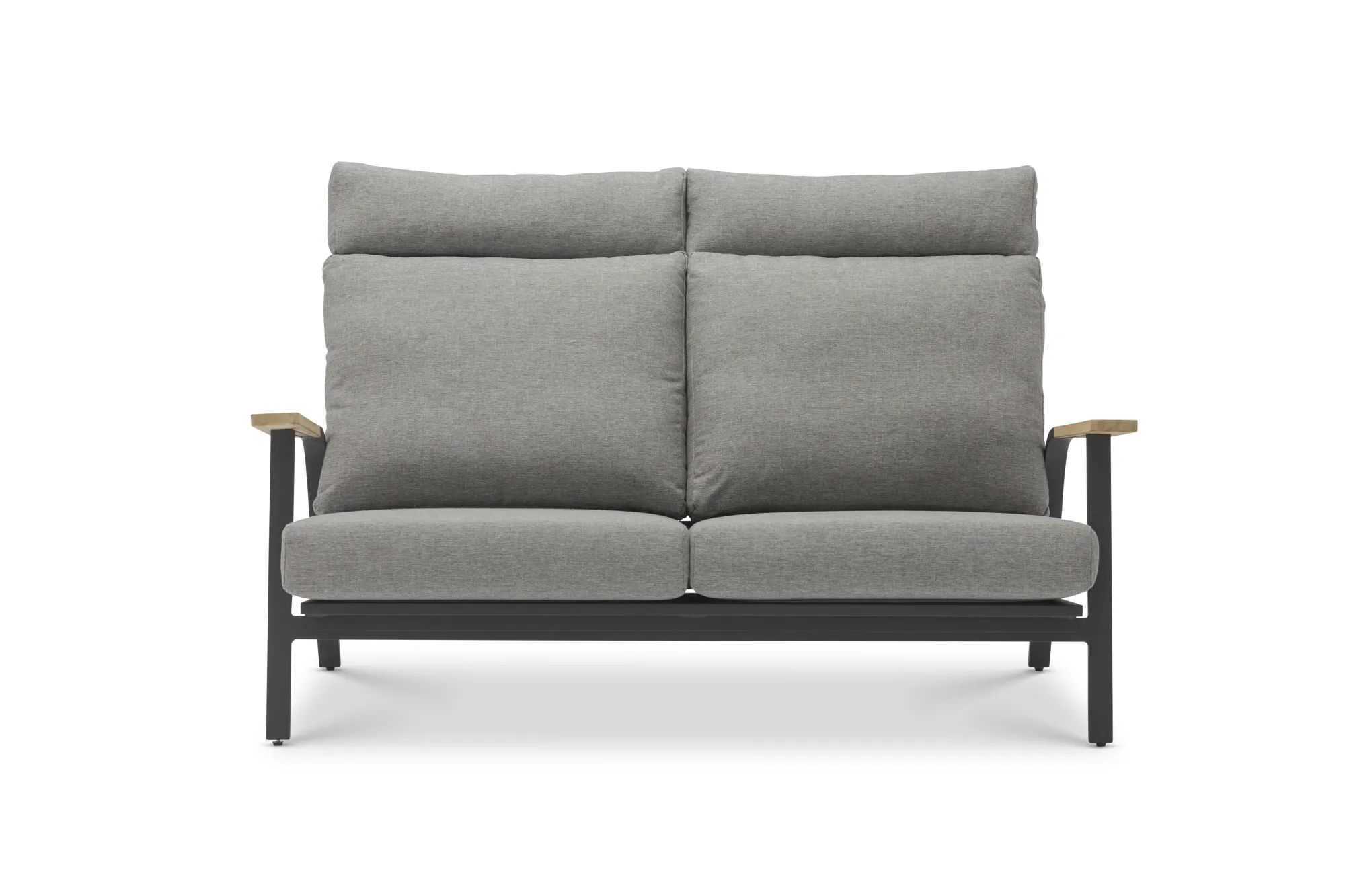 картинка Диван антрацит/серый, алюминий Мальмо №1