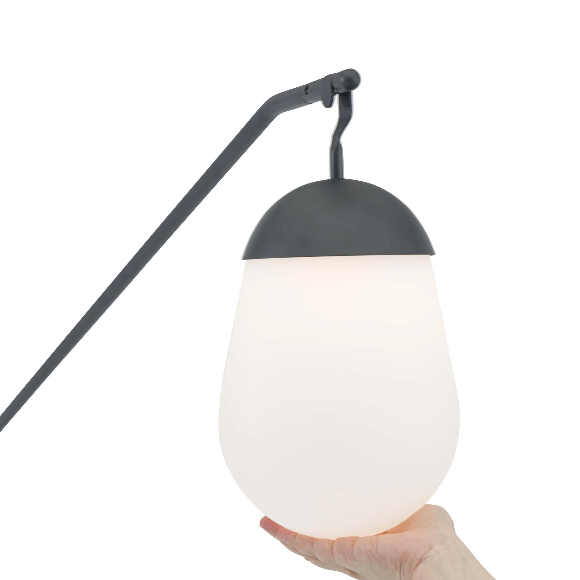 картинка Торшер антрацит/натуральный, алюминий/тик Сольна №1