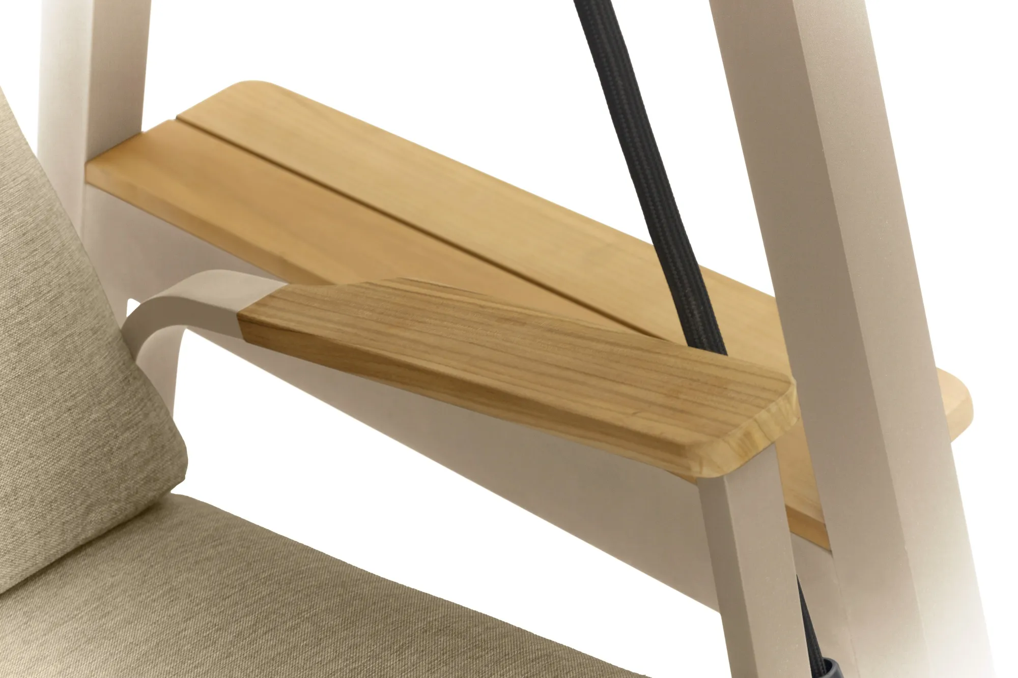 картинка Качели бежевый/бежевый, алюминий/тик Мальмо