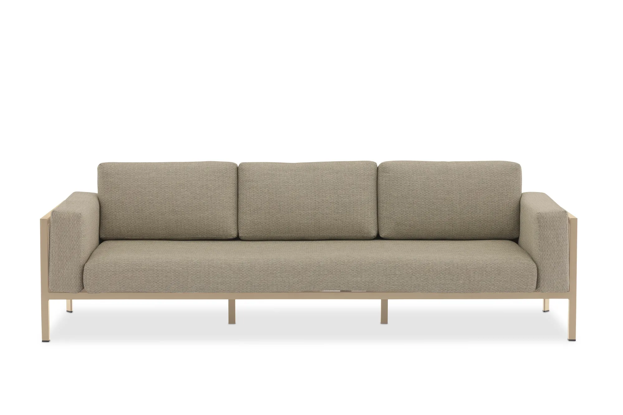 картинка Диван бежевый/коричневый Стокгольм