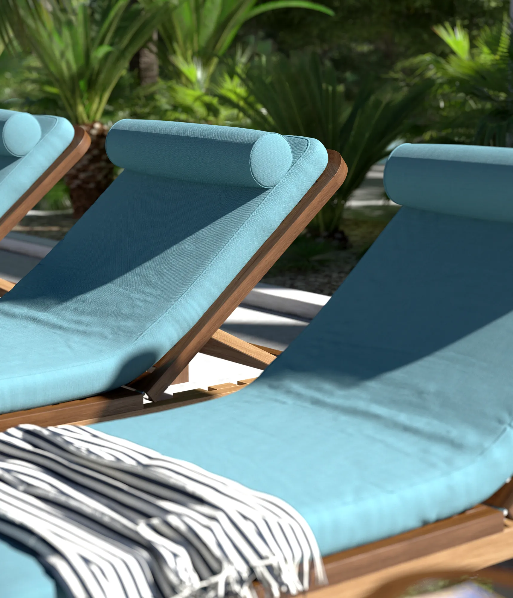 картинка Шезлонг ЛАГУН (B) с колесиком