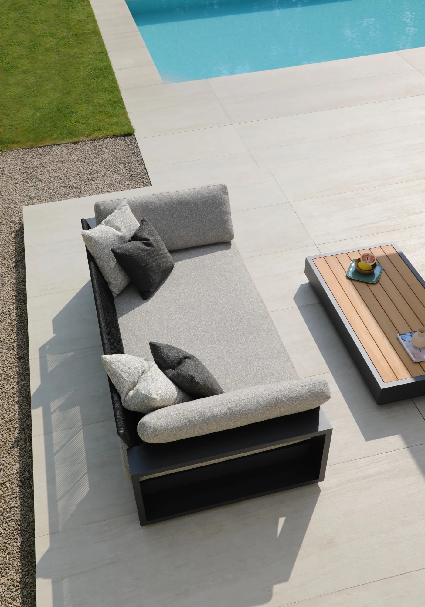 картинка Комплект лаунж мебели антрацит/серый, алюминий/олефин Истад №2