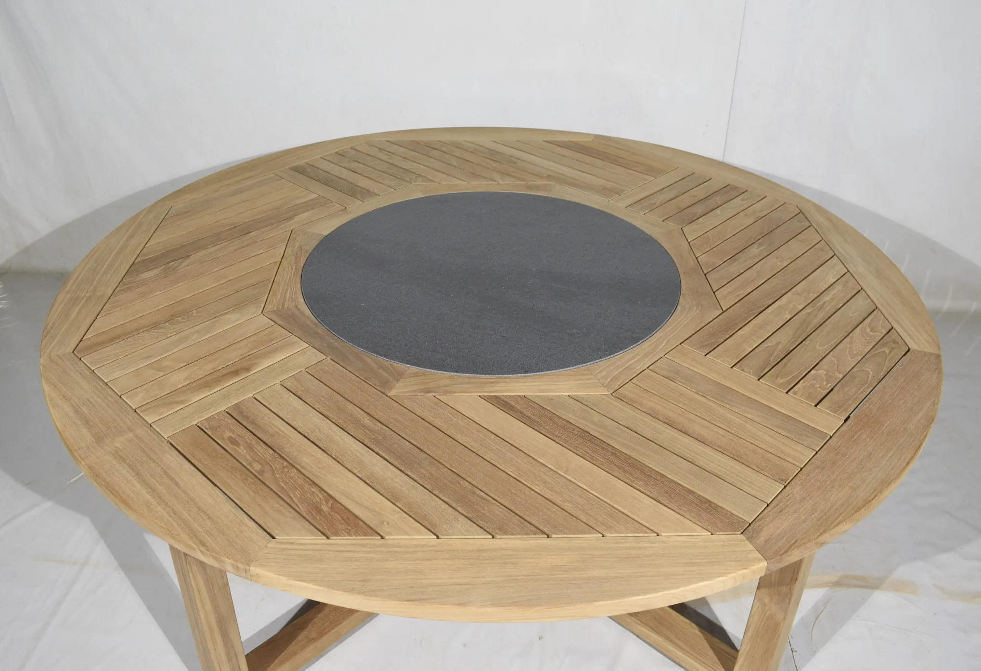 картинка Стол обеденный натуральный, тик Циркус