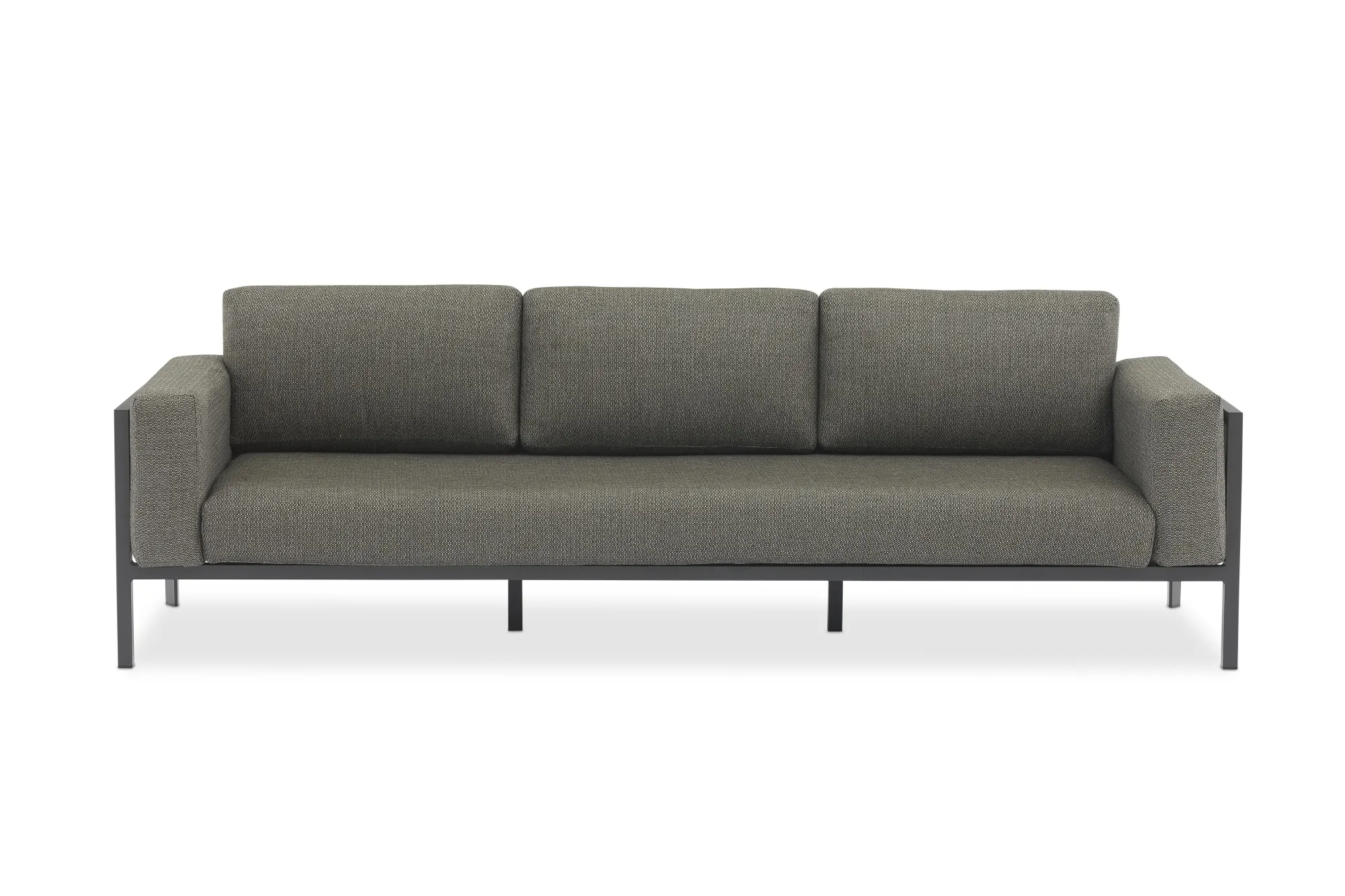 картинка Диван антрацит/серый, алюминий Стокгольм №1