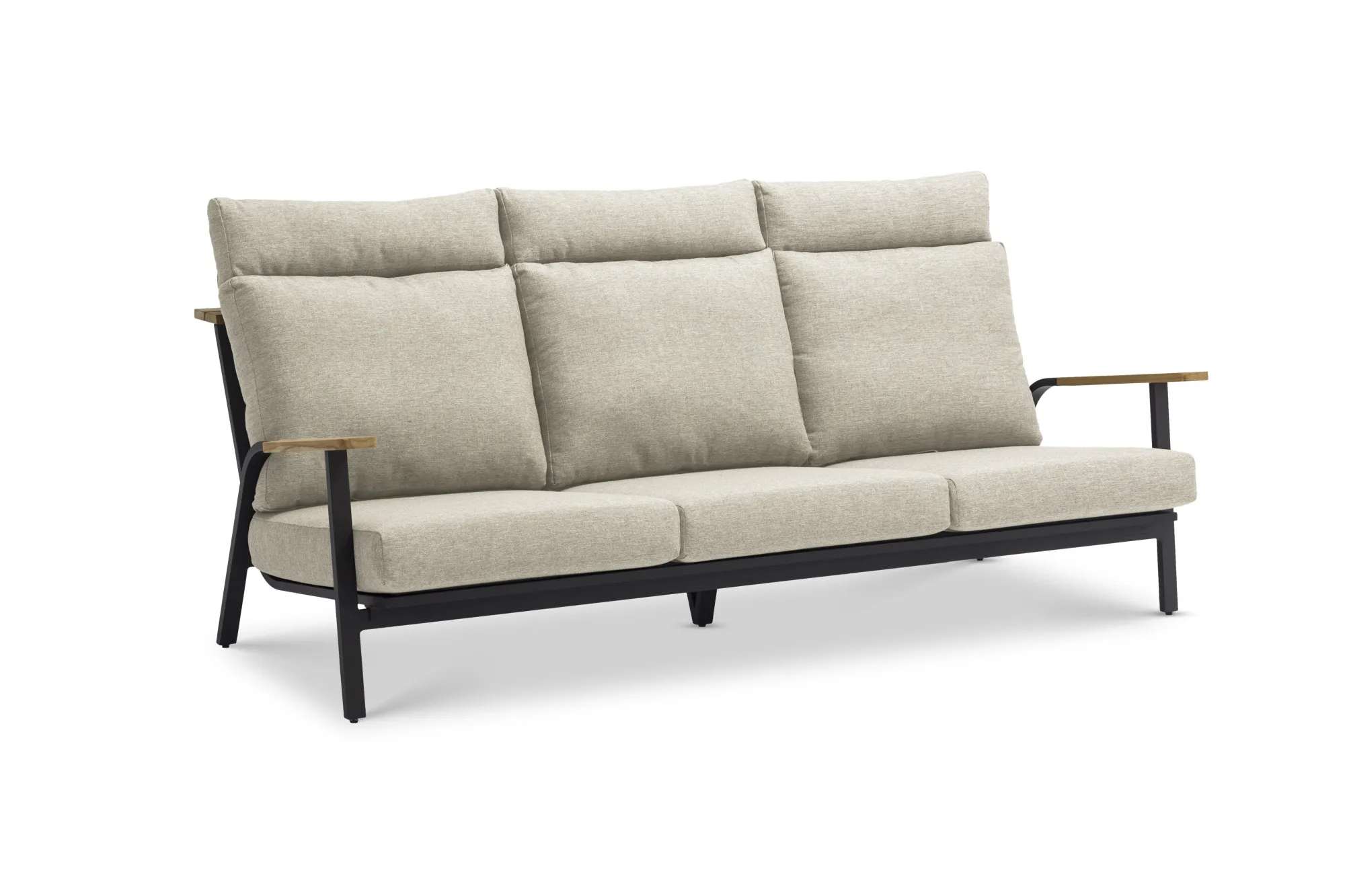 картинка Диван антрацит/светло-серый, алюминий Мальмо №2