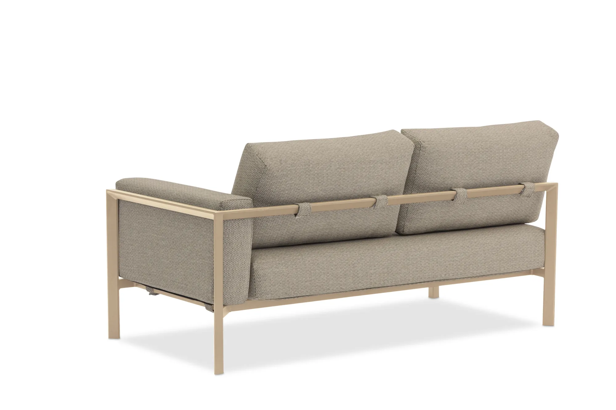 картинка Диван бежевый/коричневый, алюминий Стокгольм №2