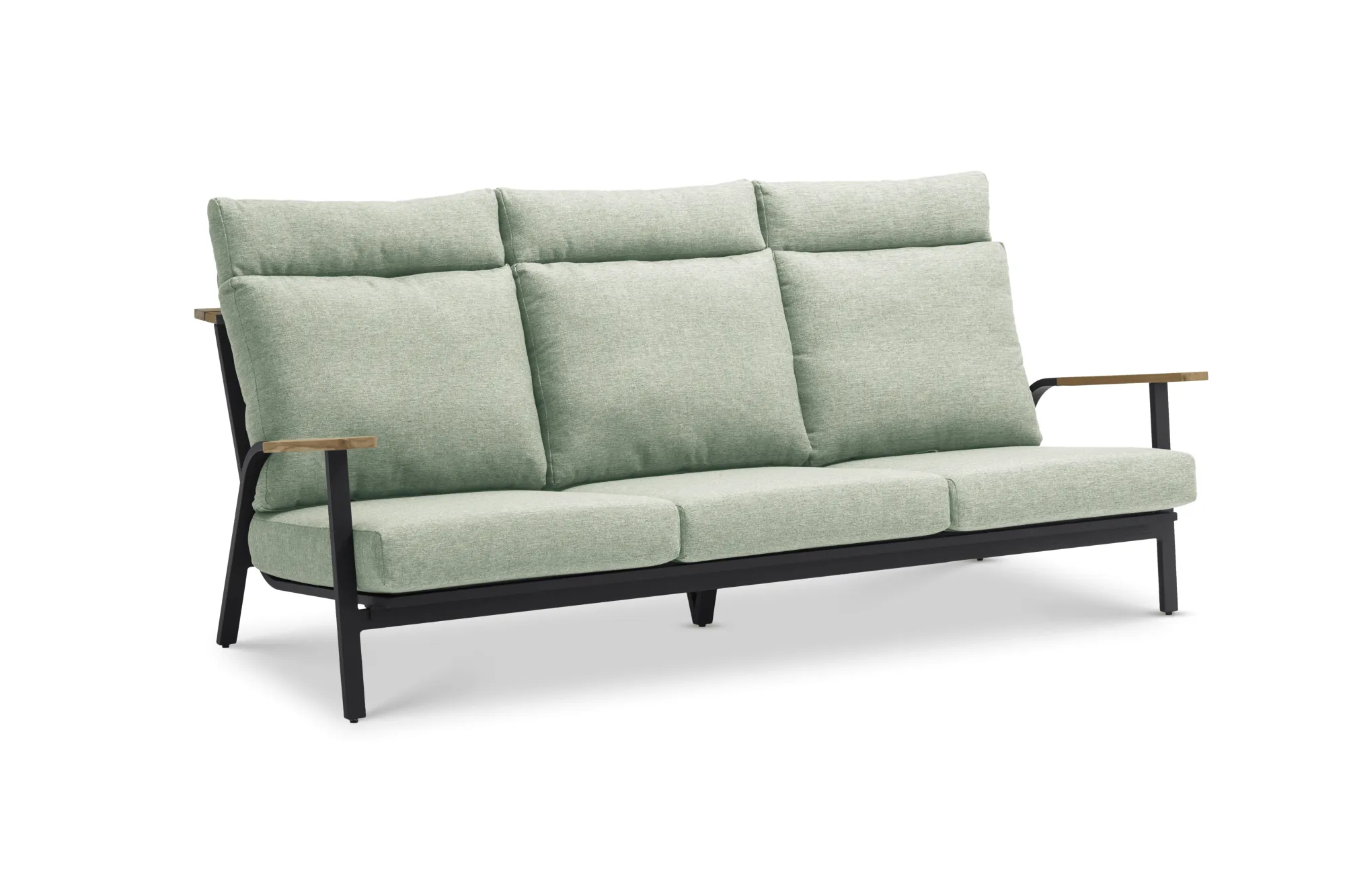 картинка Диван антрацит/зелёный, алюминий Мальмо №2