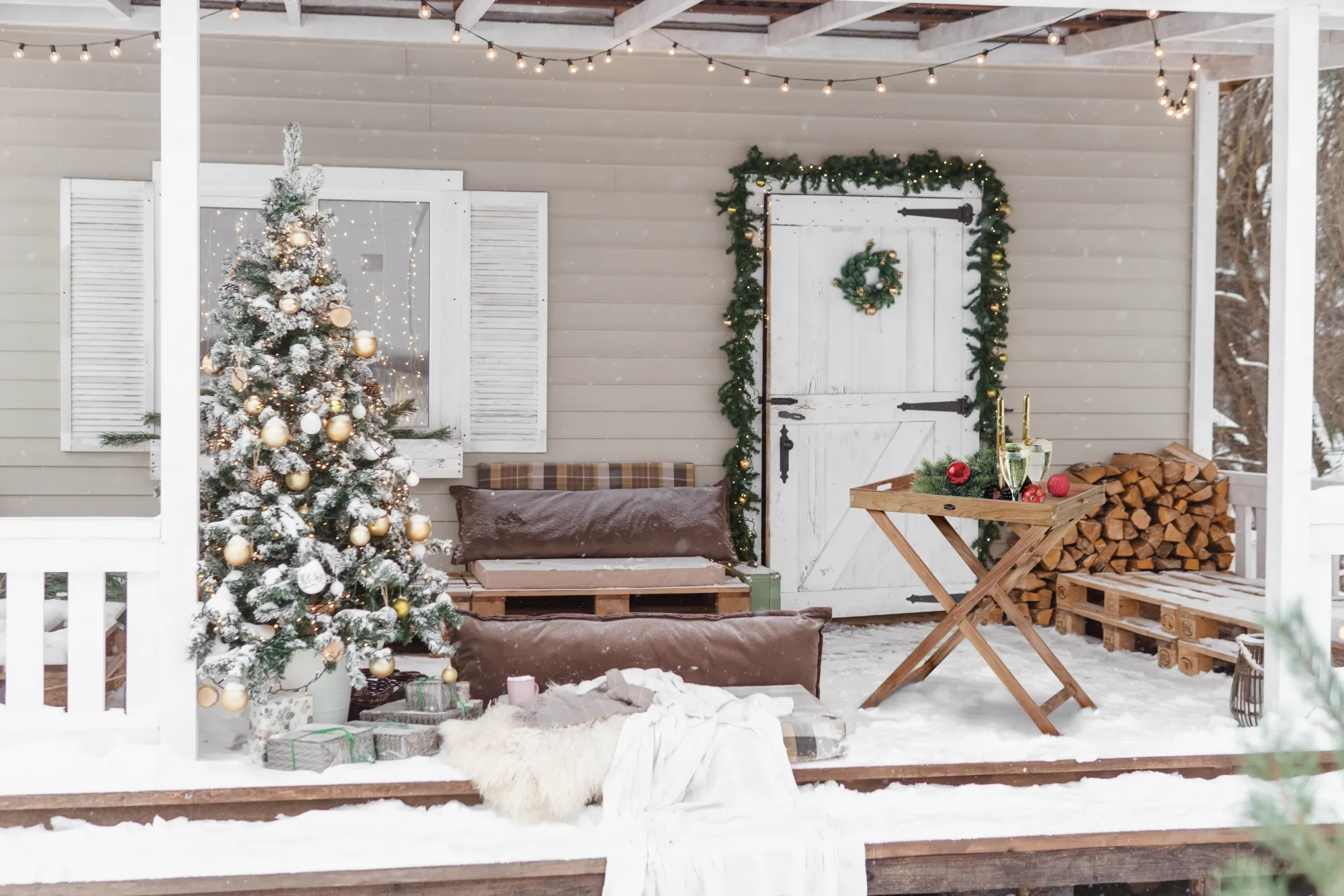 картинка Стол-поднос натуральный, тик Турин