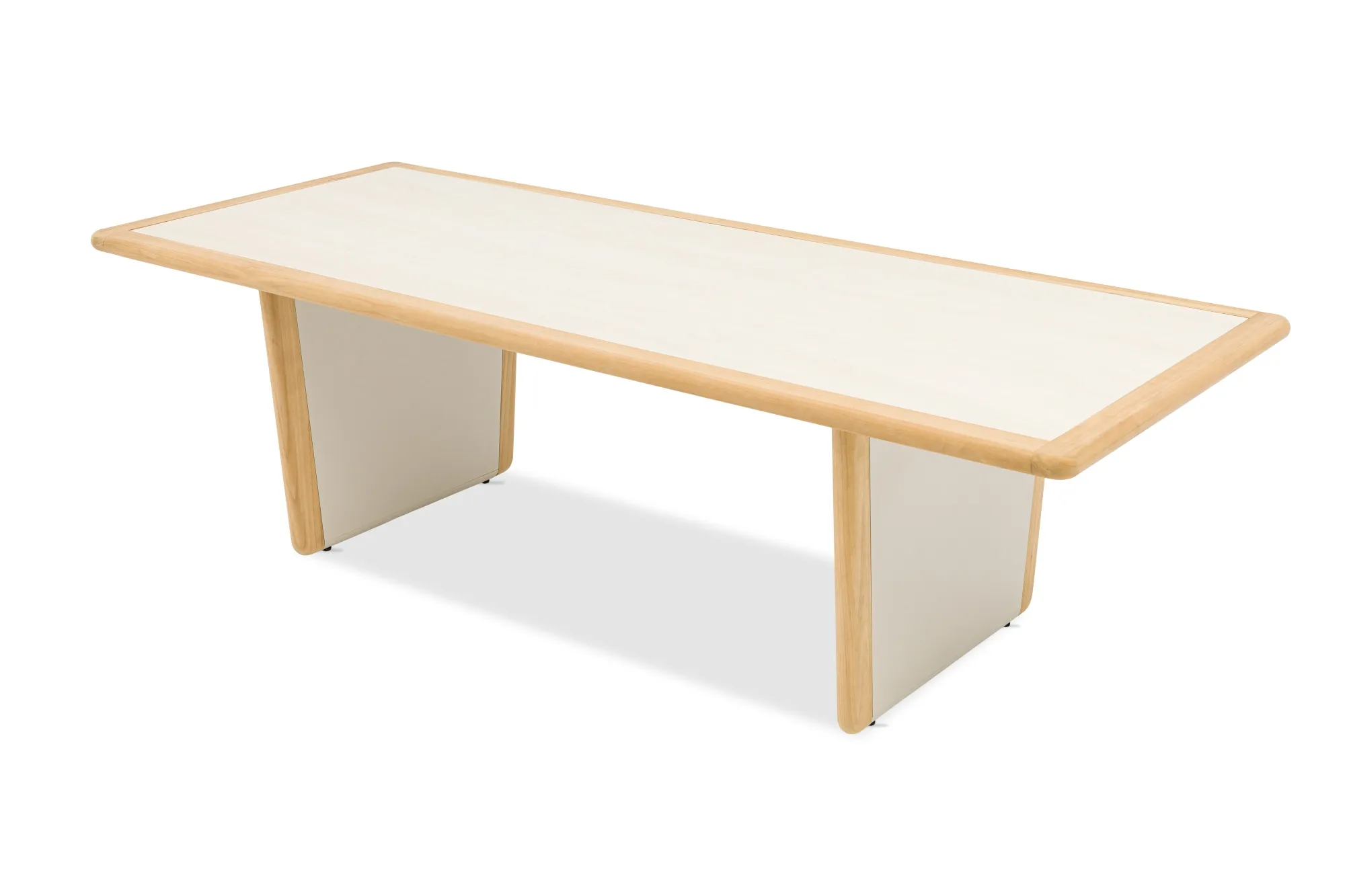 картинка Комплект обеденной мебели серый, керамика/тик Авеста №1