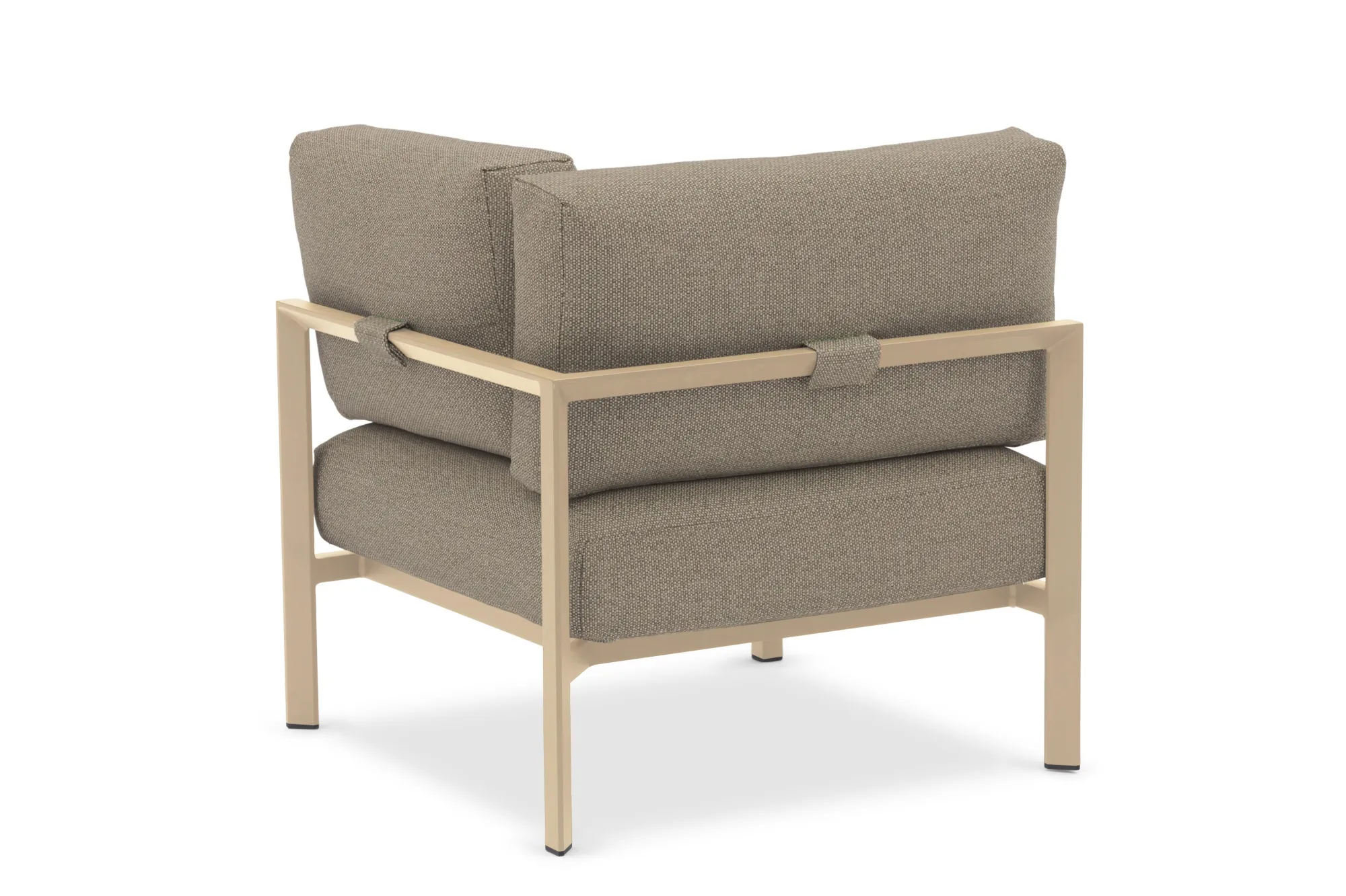 картинка Диван бежевый/коричневый, алюминий Стокгольм №5