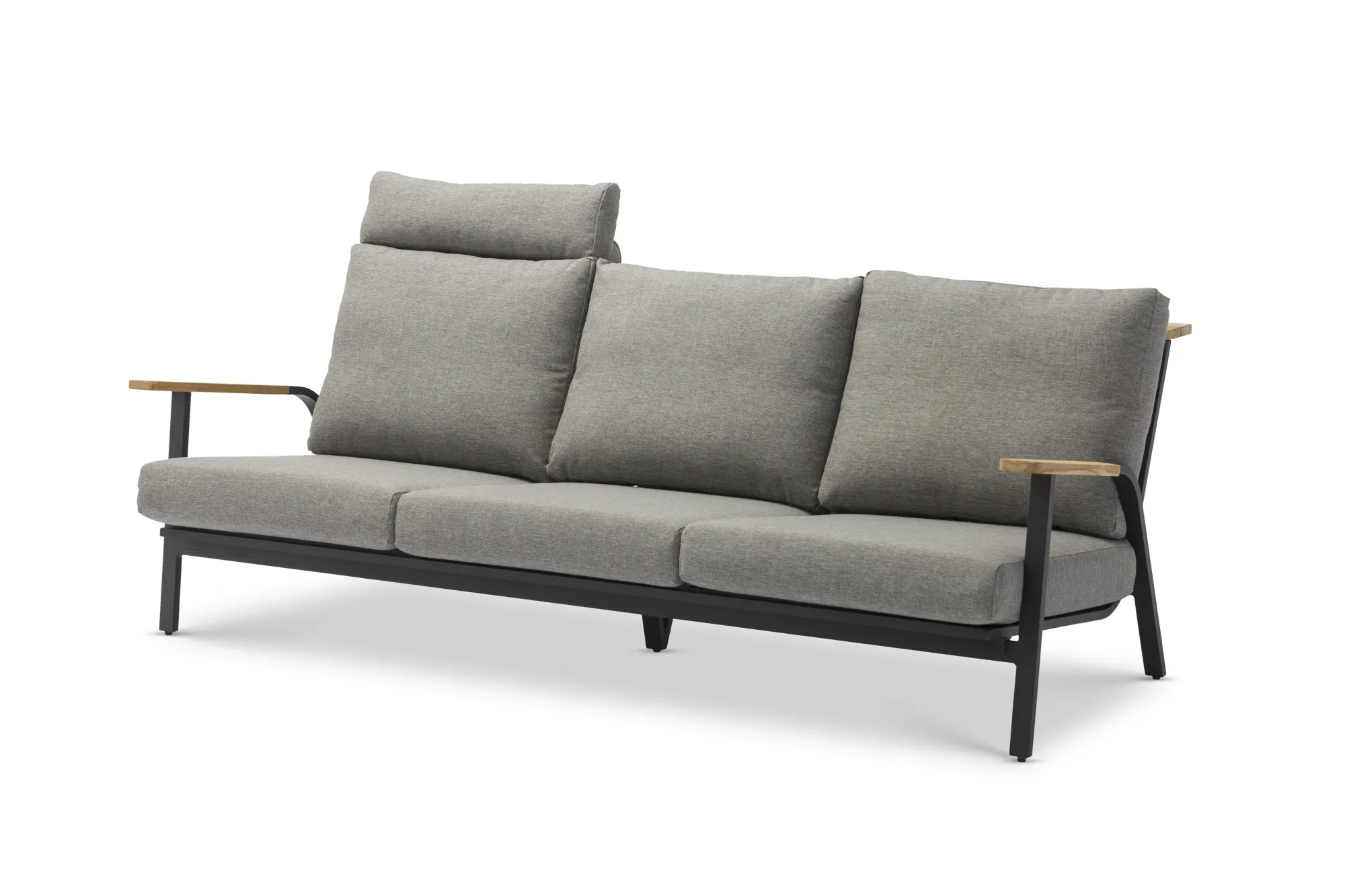 картинка Диван антрацит/серый, алюминий Мальмо №2