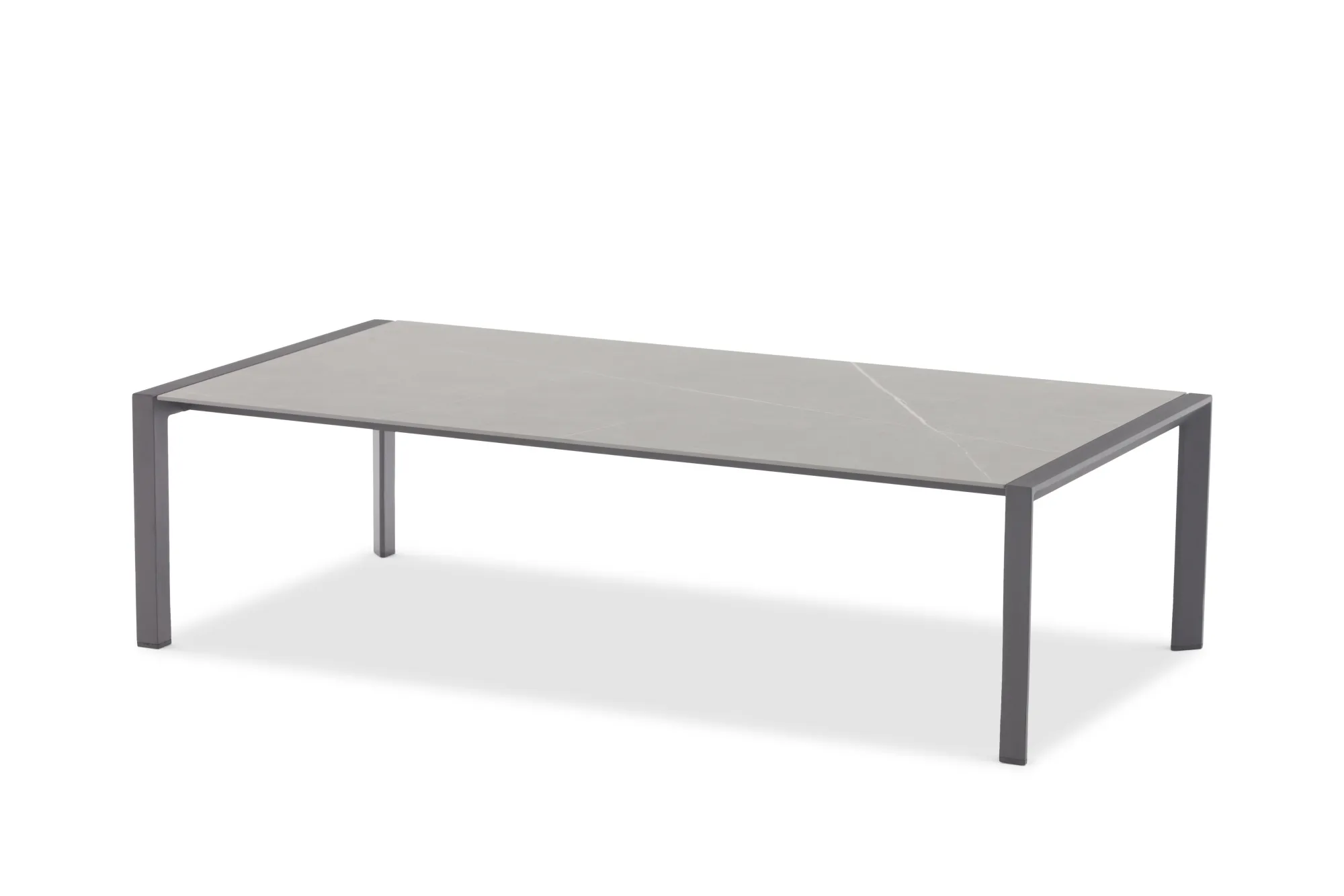 картинка Стол кофейный антрацит, алюминий/закаленное стекло Стокгольм