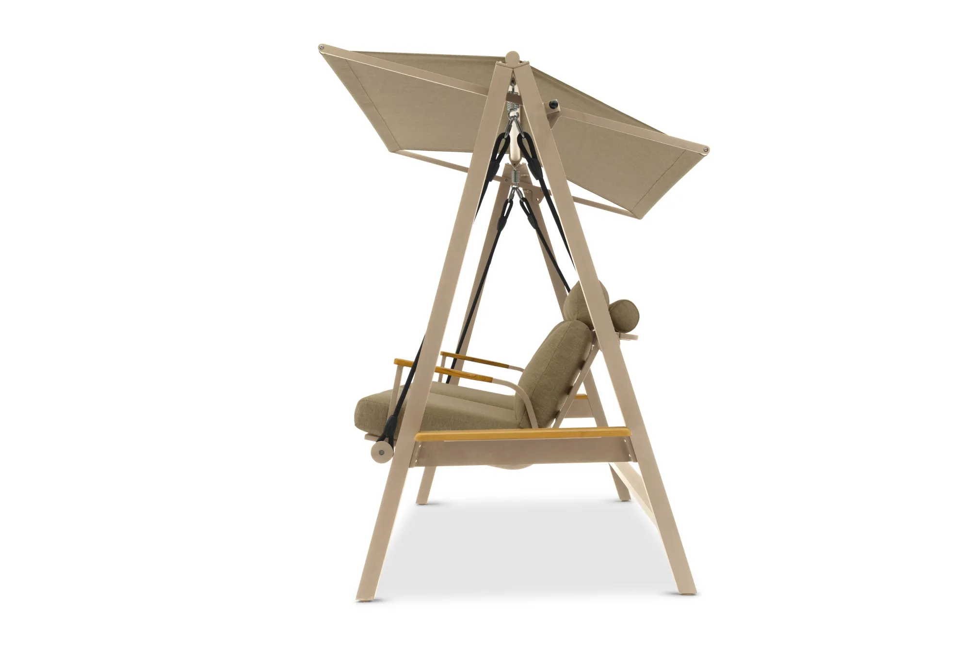 картинка Качели бежевый/бежевый, алюминий/тик Мальмо