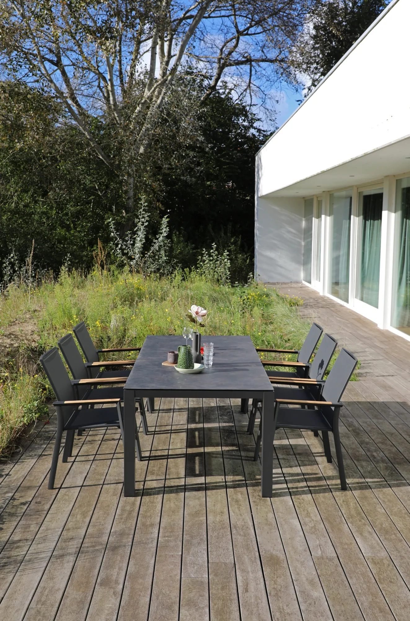 картинка Стул антрацит, алюминий/текстилен Анди