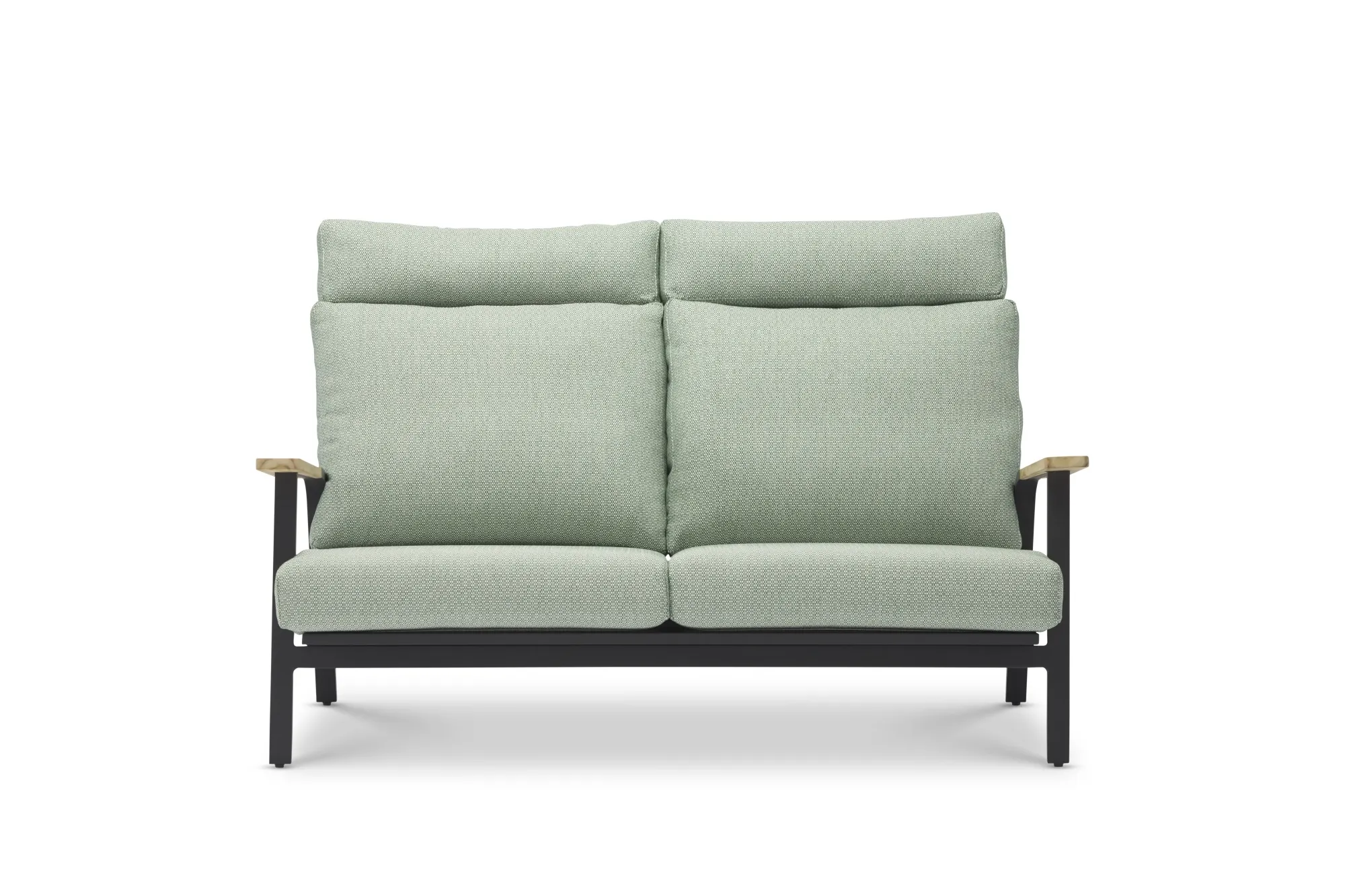 картинка Диван антрацит/зелёный, алюминий Мальмо №1