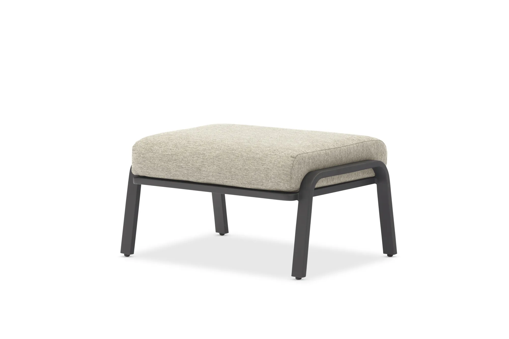 картинка Пуф антрацит/светло-серый, алюминий/олефин Мальмо