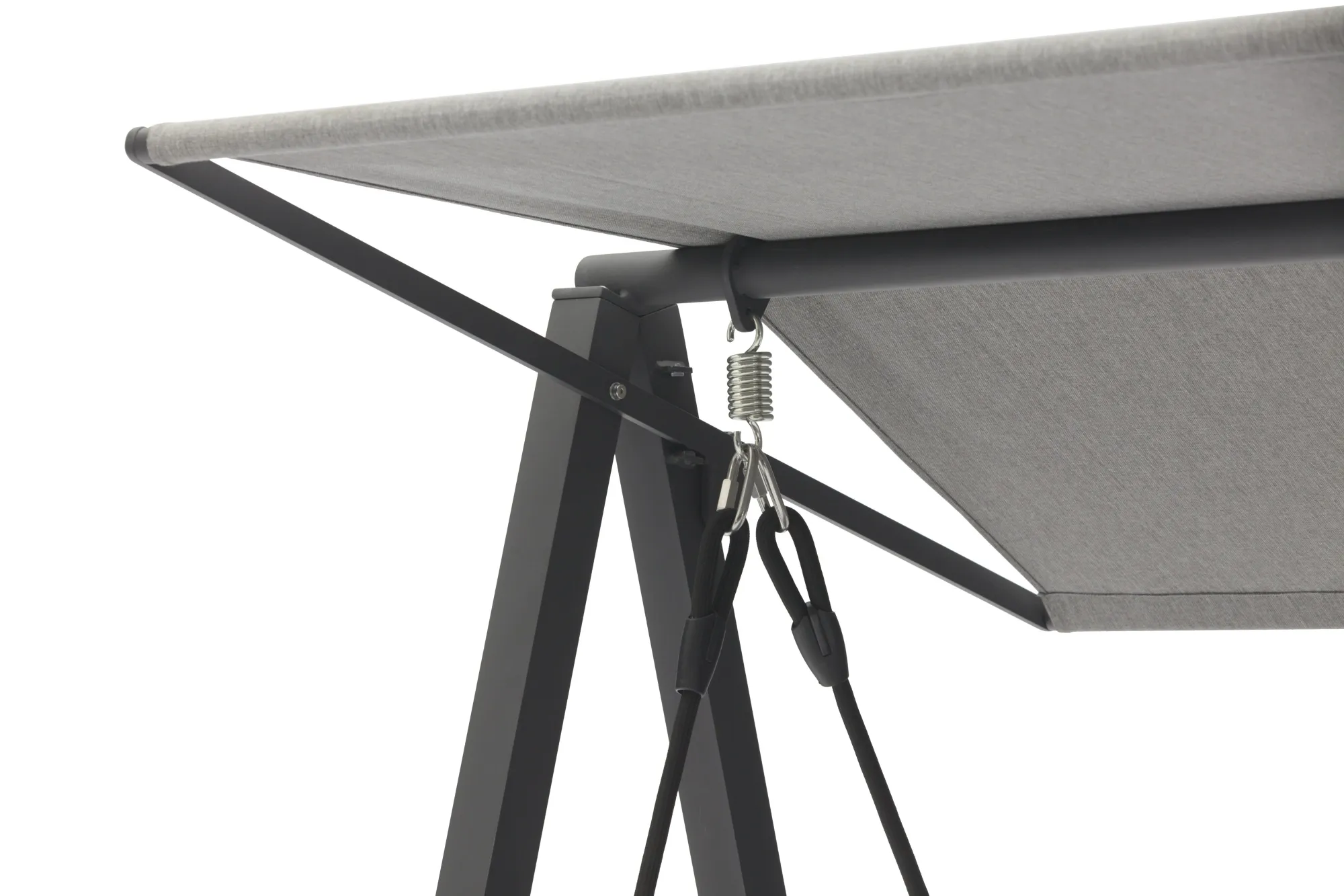 картинка Качели антрацит/серый, алюминий/тик Мальмо