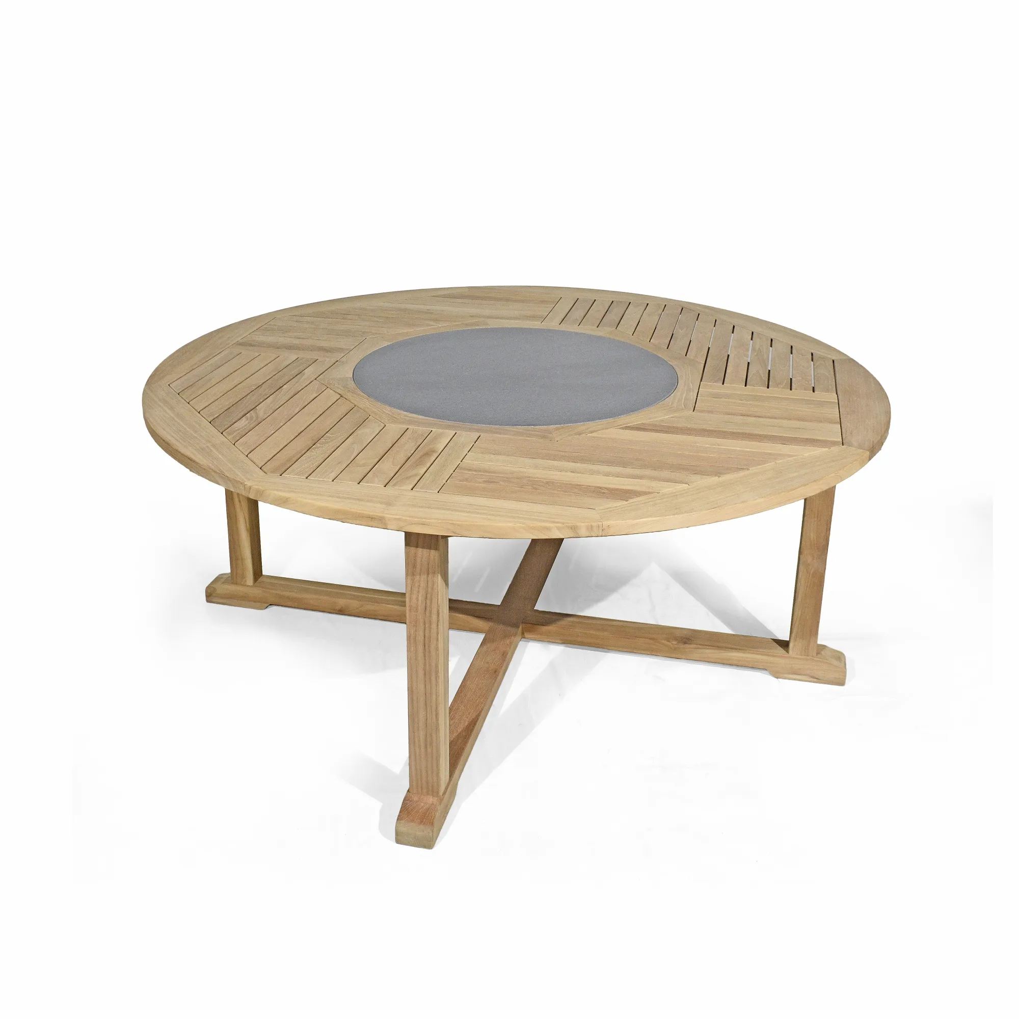 картинка Стол обеденный натуральный, тик Циркус