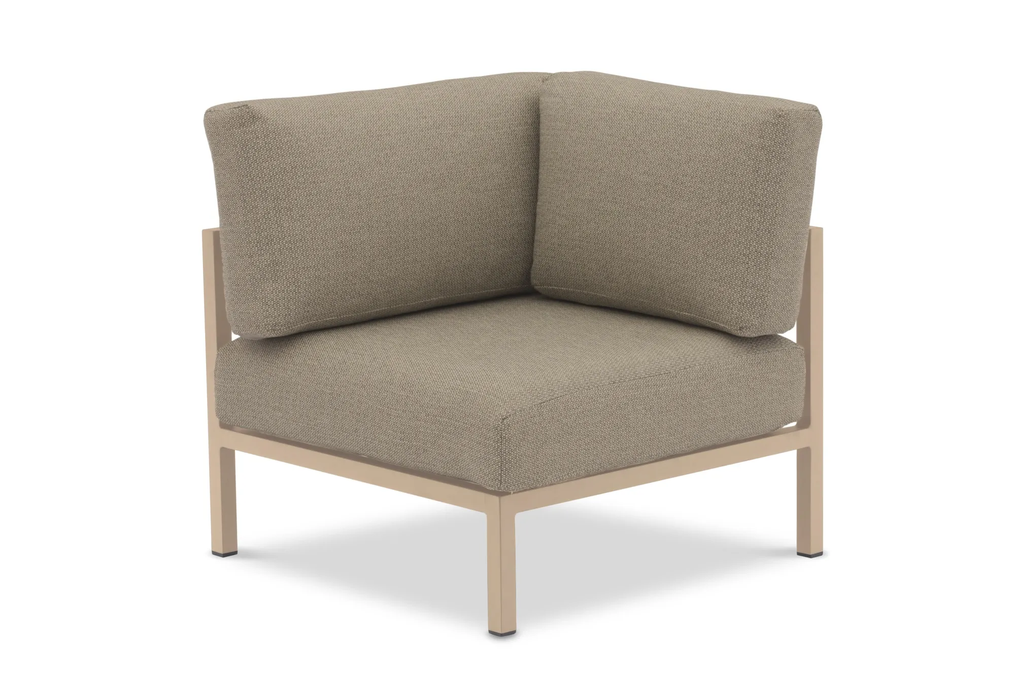 картинка Диван бежевый/коричневый, алюминий Стокгольм №5