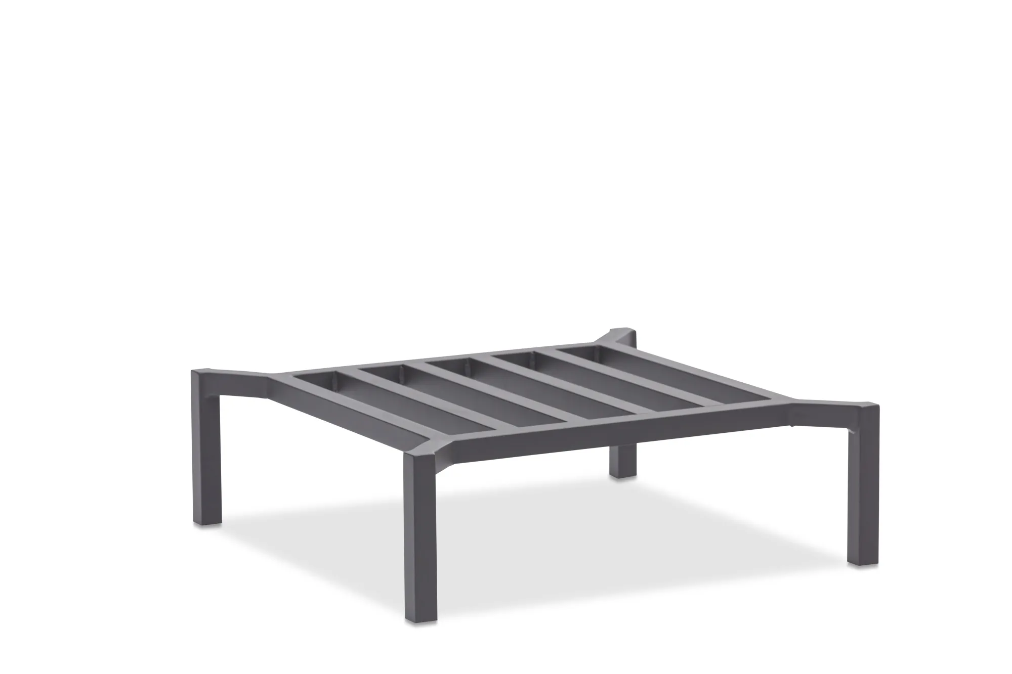 картинка Пуф антрацит/серый, алюминий Стокгольм