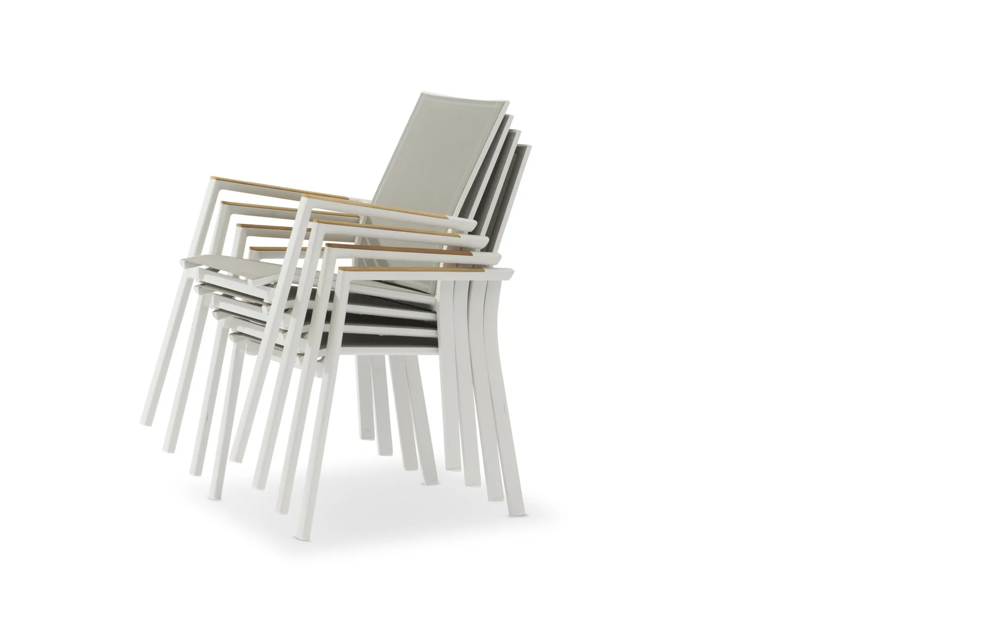 картинка Стул бежевый/бежевый, алюминий/текстилен Анди